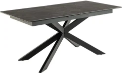 Eettafel Jorvik Keramiek Zwart Fairba 168/210cm - Giga Living
