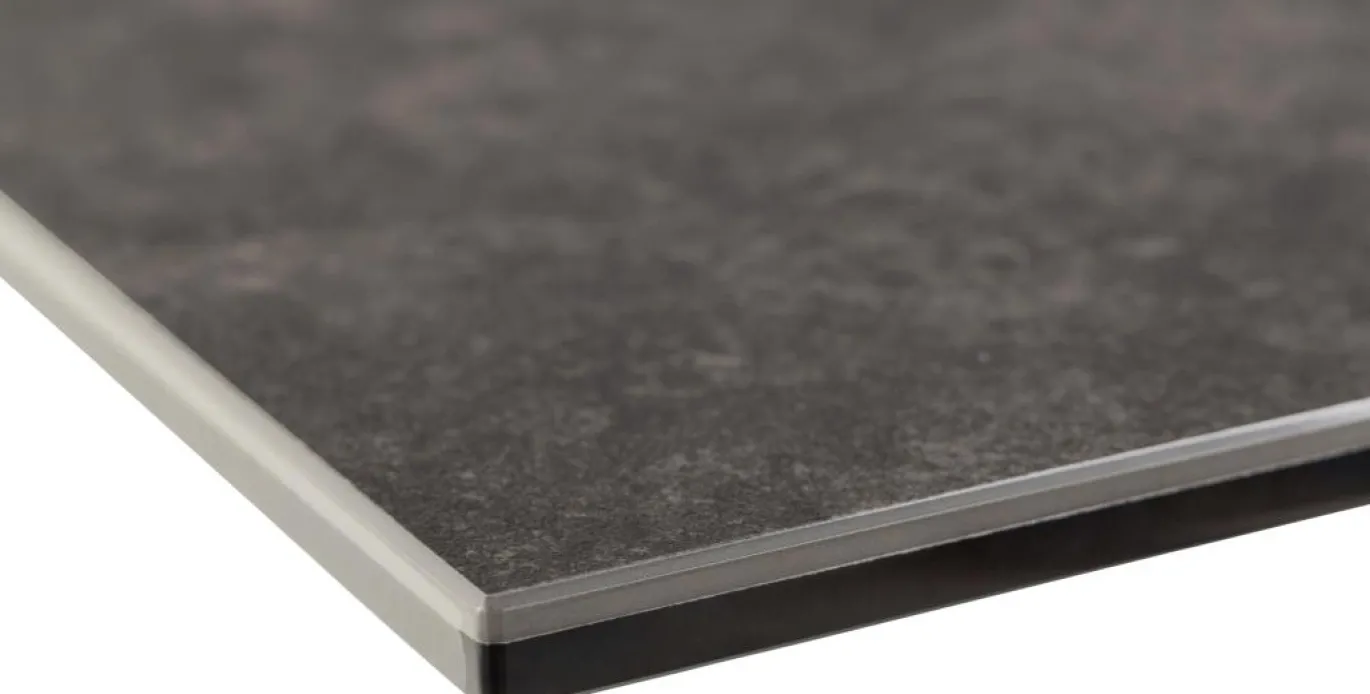 Eettafel Jorvik Keramiek Zwart Fairba 168/210cm - Giga Living