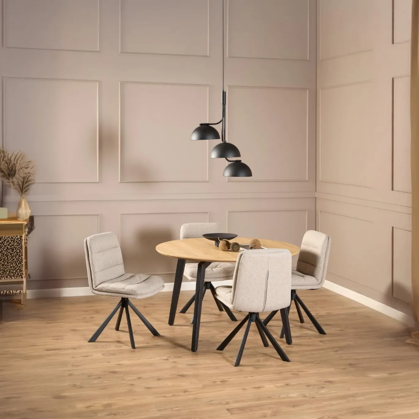 Eettafel Klevik Eikenfineer Wit 200cm - Giga Living