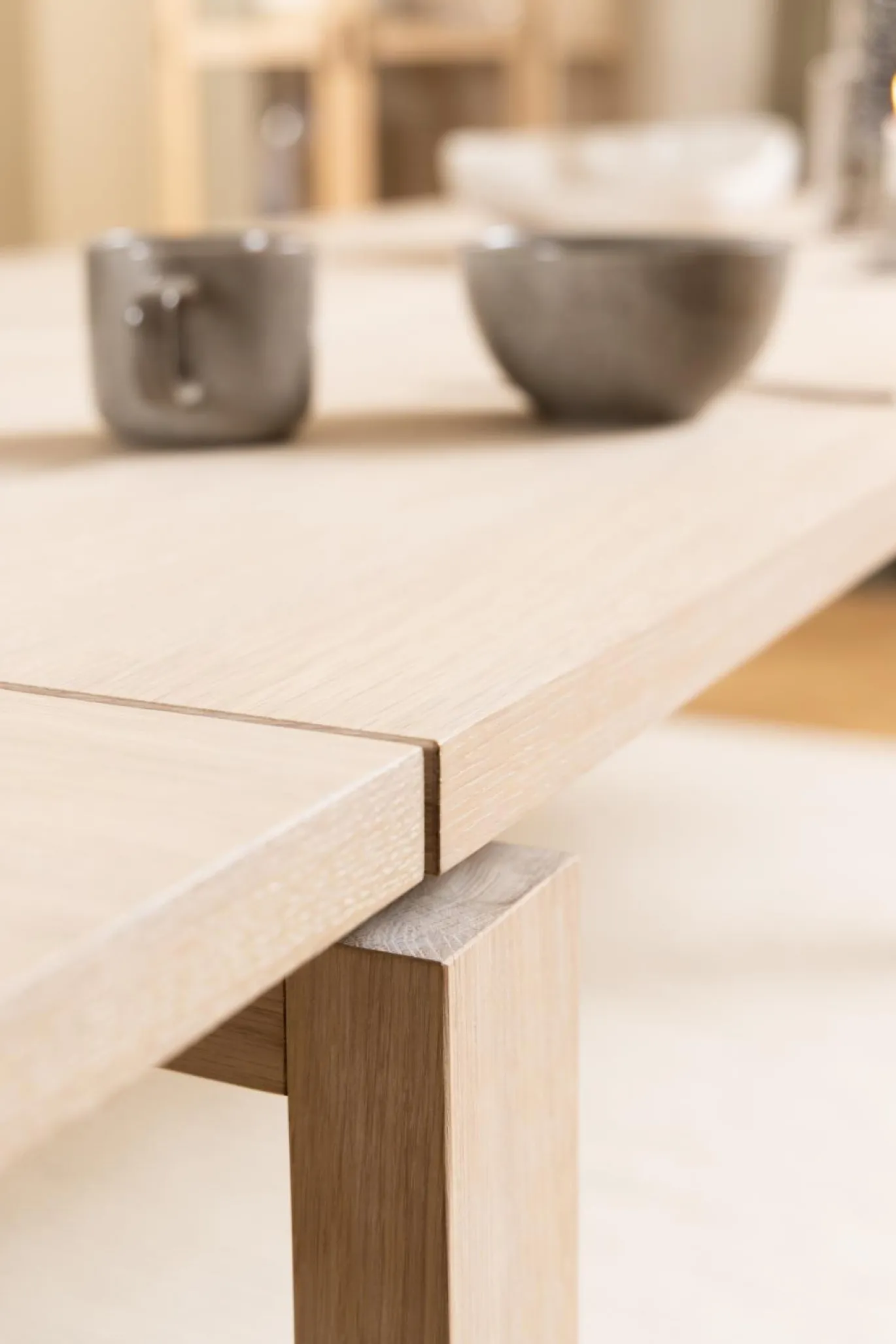 Eettafel Klevik Eikenfineer Wit 200cm - Giga Living