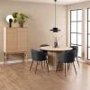 Eettafel Klevik Eikenfineer Wit Ø120x75cm - Giga Living