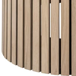 Eettafel Klevik Eikenfineer Wit Ø120x75cm - Giga Living