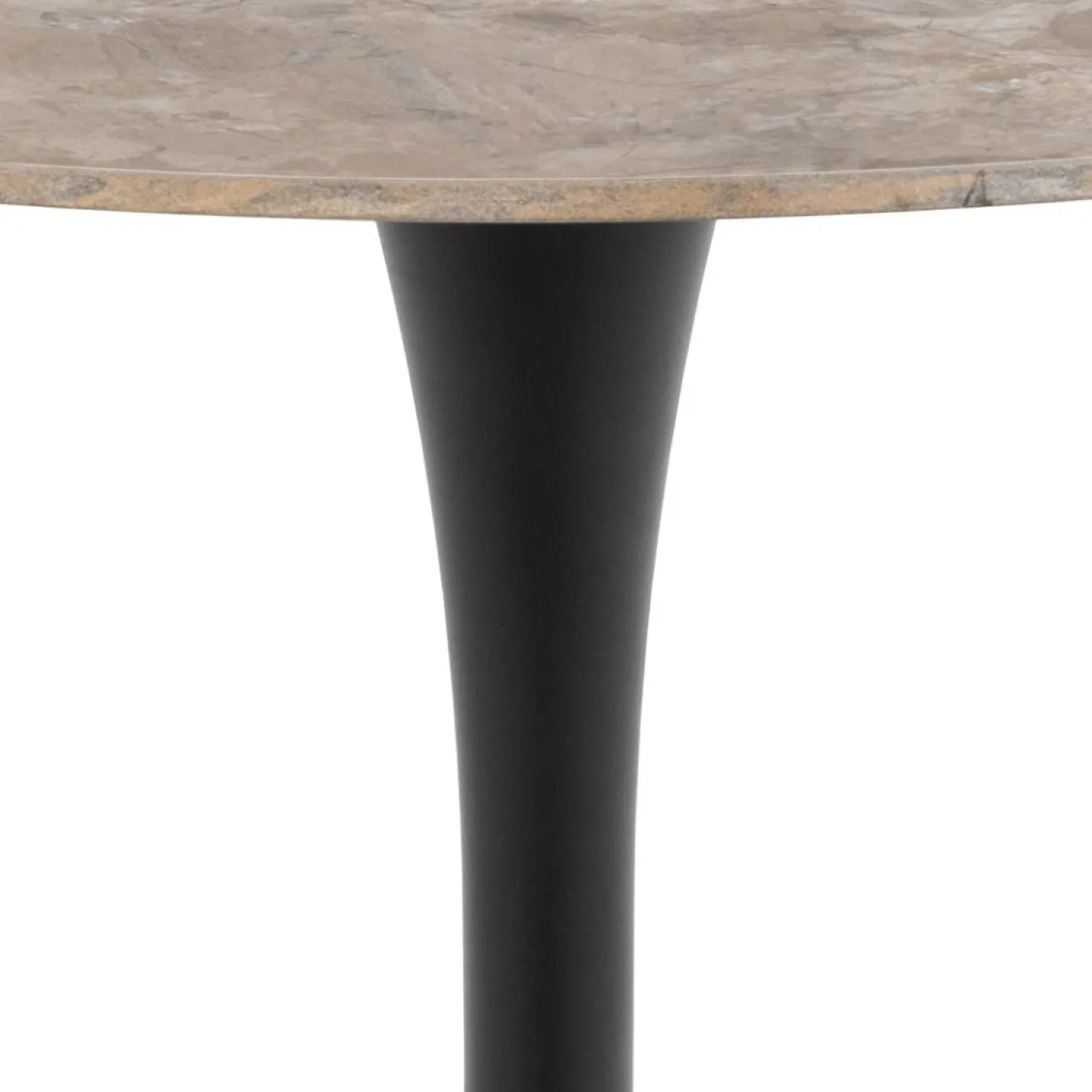Eettafel Laurens Ceremic Bruin Aberta Ø90x75cm - Giga Living