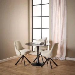 Eettafel Laurens Keramiek Grantham Ø90x75cm - Giga Living