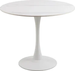 Eettafel Laurens Keramiek Wit Unico Ø90x75cm - Giga Living