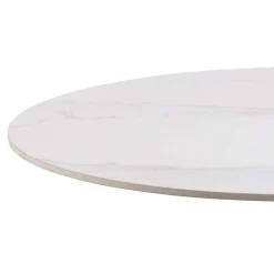 Eettafel Laurens Keramiek Wit Unico Ø90x75cm - Giga Living