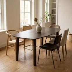 Eettafel Leone Walnoot 170cm Deens Ovaal - Giga Meubel
