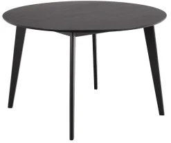 Eettafel Levi Eikenfineer Mat Zwart Ø120x76cm - Giga Living