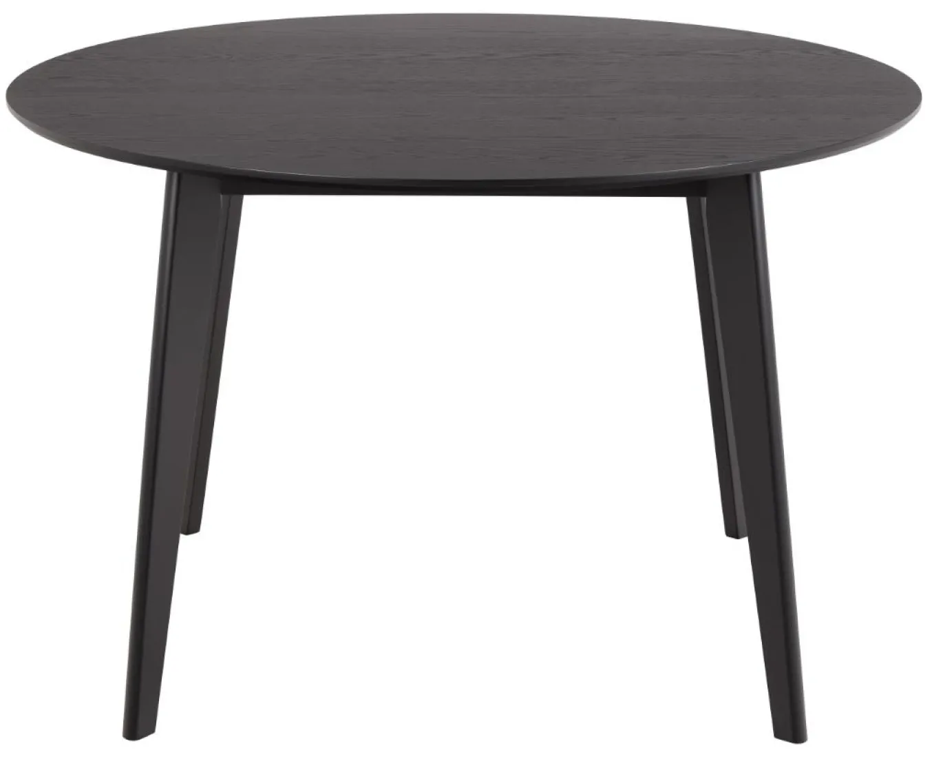 Eettafel Levi Eikenfineer Mat Zwart Ø120x76cm - Giga Living