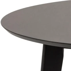 Eettafel Levi MDF Zwart Ø105cm - Giga Living