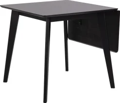 Eettafel Levi MDF Zwart Uitschuifbaar 80/120cm - Giga Living