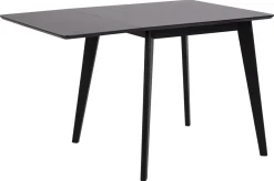 Eettafel Levi MDF Zwart Uitschuifbaar 80/120cm - Giga Living