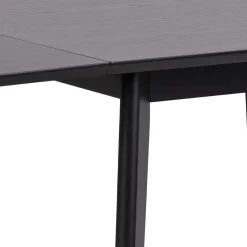 Eettafel Levi MDF Zwart Uitschuifbaar 80/120cm - Giga Living