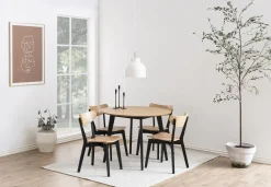 Eettafel Levi Rond MDF Naturel Ø105cm - Giga Living