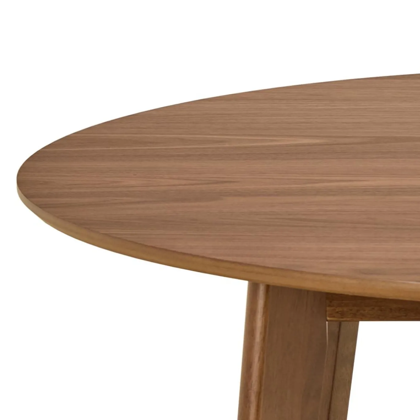 Eettafel Levi Walnut Fineer Mat Ø120x76cm - Giga Living