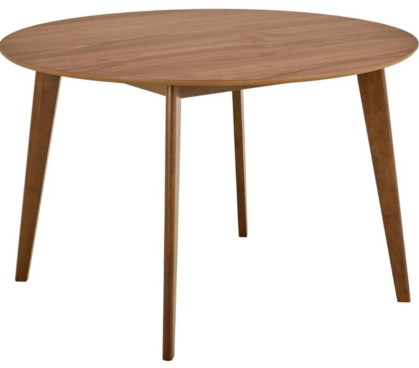 Eettafel Levi Walnut Fineer Mat Ø120x76cm - Giga Living