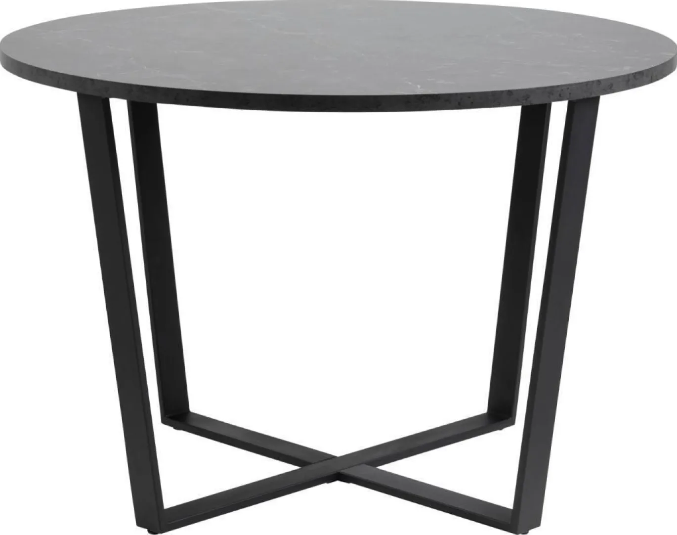 Eettafel Liam MDF Zwart Ø110cm - Giga Living