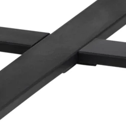 Eettafel Liam MDF Zwart Ø110cm - Giga Living