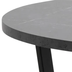 Eettafel Liam MDF Zwart Ø110cm - Giga Living