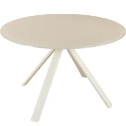 Eettafel Lita Wit Glas Rond 120cm - Giga Meubel