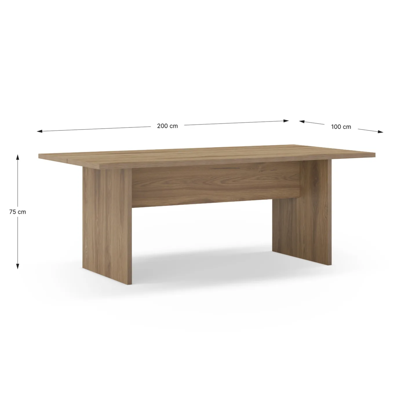 Eettafel Loana 200cm Eiken-ud - Giga Meubel