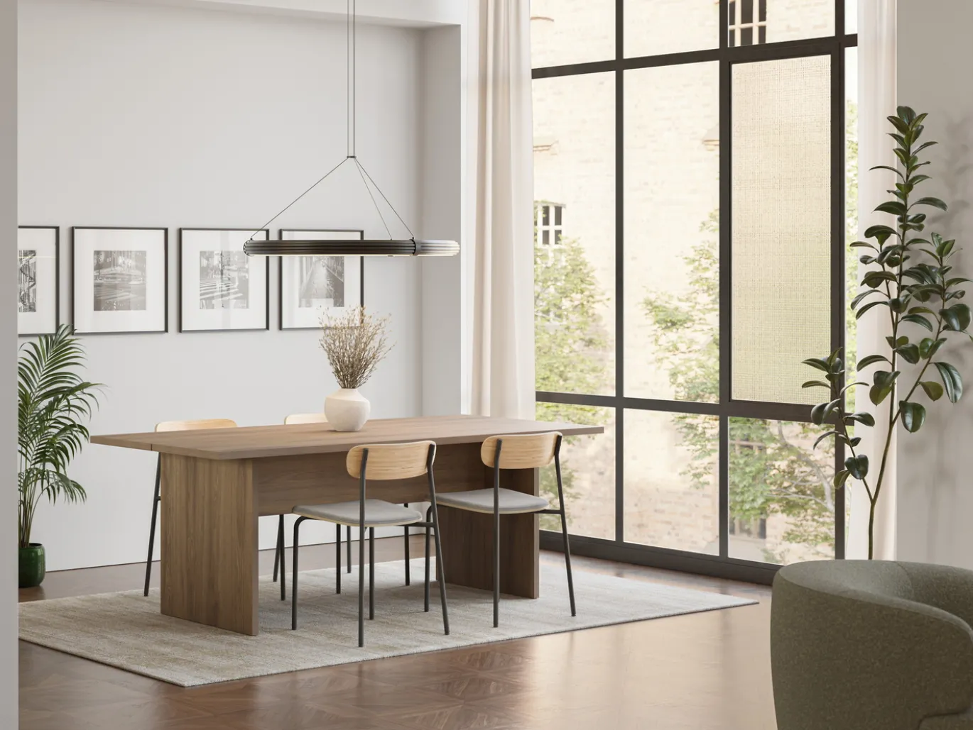 Eettafel Loana 200cm Eiken-ud - Giga Meubel