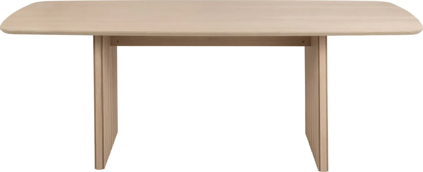 Eettafel Loeck Rechthoek MDF Lichtbruin 220cm - Giga Living