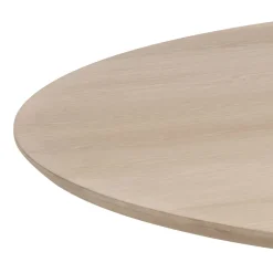 Eettafel Loeck Rond MDF Lichtbruin Ø120cm - Giga Living