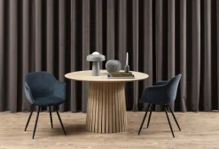 Eettafel Loeck Rond MDF Lichtbruin Ø120cm - Giga Living