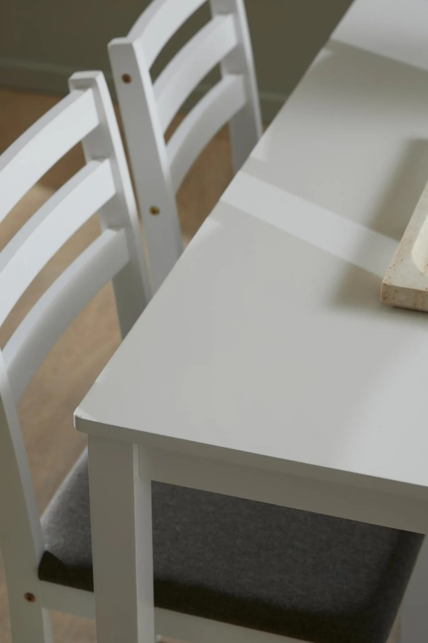 Eettafel Lovund Mdf Wit 110cm - Giga Living