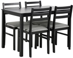 Eettafel Lovund Mdf Zwart 110cm - Giga Living