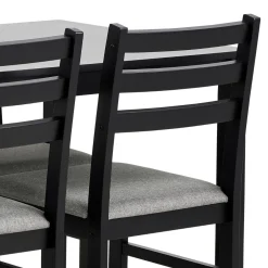 Eettafel Lovund Mdf Zwart 110cm - Giga Living