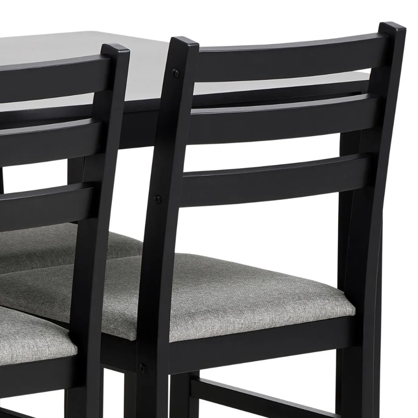 Eettafel Lovund Mdf Zwart 110cm - Giga Living