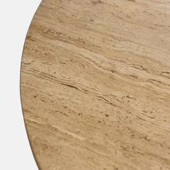 Eettafel Lucio Bruin Travertin 150cm - Giga Meubel