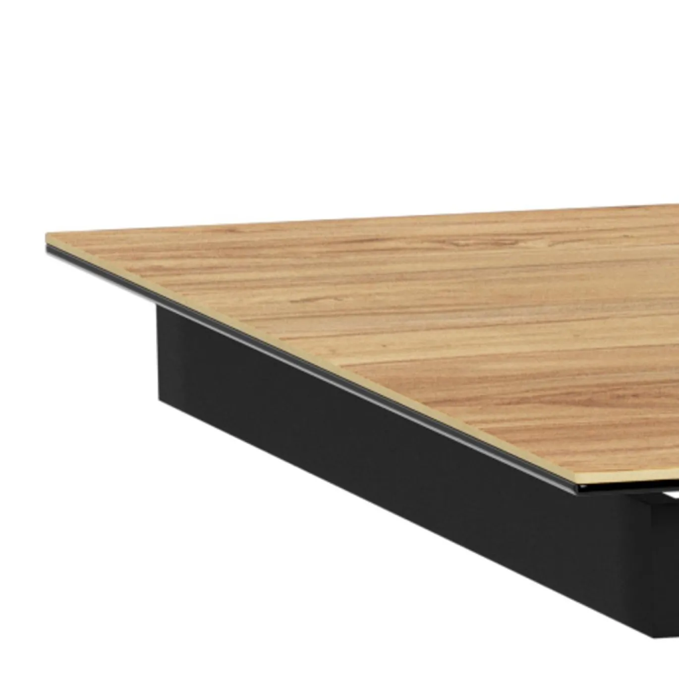 Eettafel Luno Keramiek Eiken Zwart 200-240cm - Giga Living