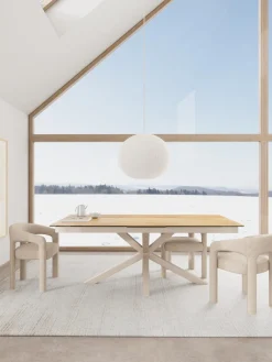 Eettafel Luno Keramiek Eiken Grijs 200-240cm - Giga Living