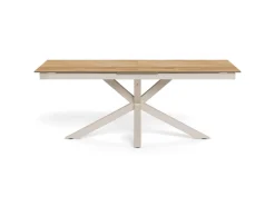 Eettafel Luno Keramiek Eiken Grijs 200-240cm - Giga Living