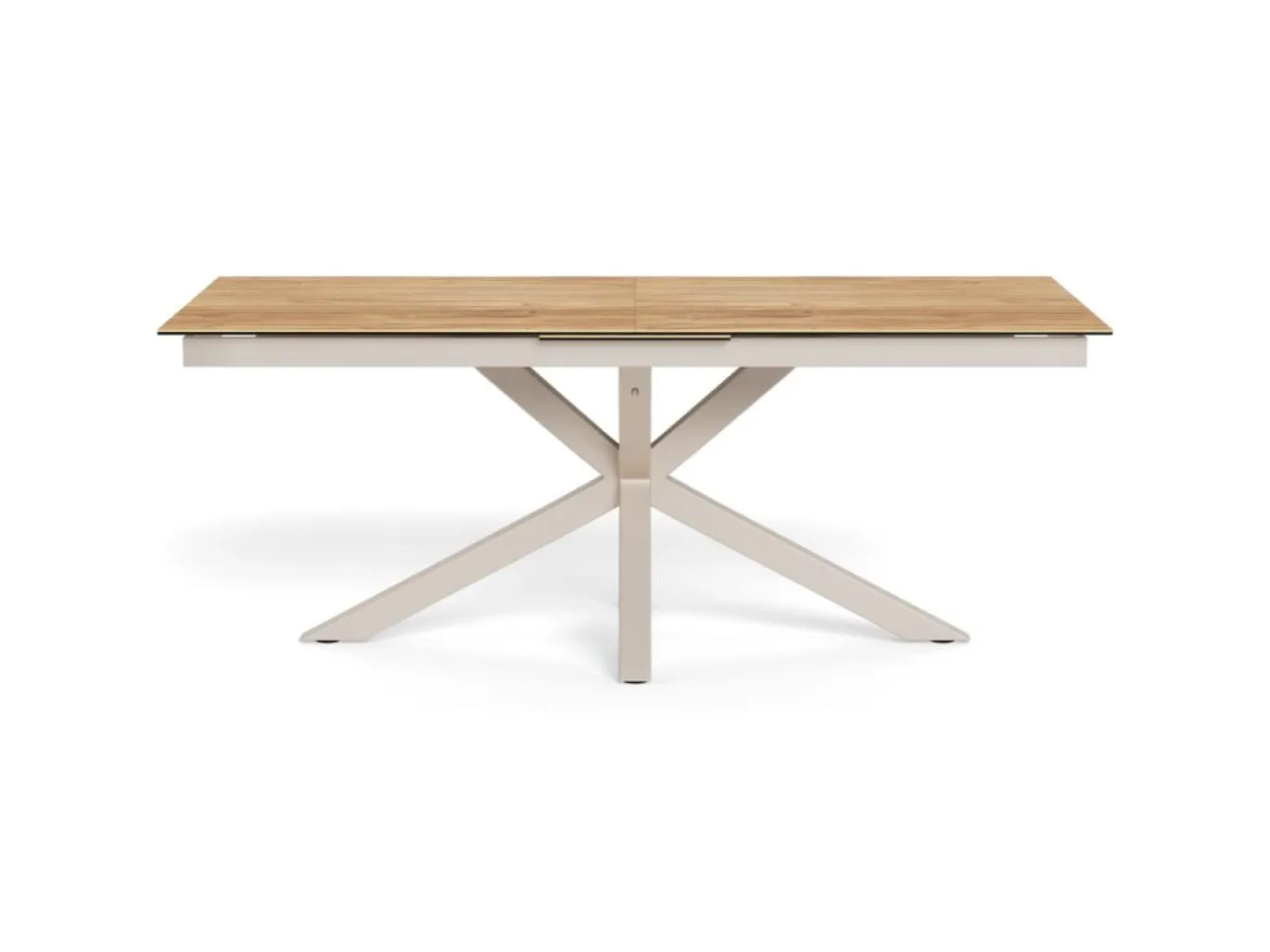 Eettafel Luno Keramiek Eiken Grijs 200-240cm - Giga Living