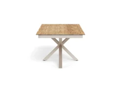 Eettafel Luno Keramiek Eiken Grijs 200-240cm - Giga Living