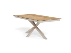 Eettafel Luno Keramiek Eiken Grijs 200-240cm - Giga Living