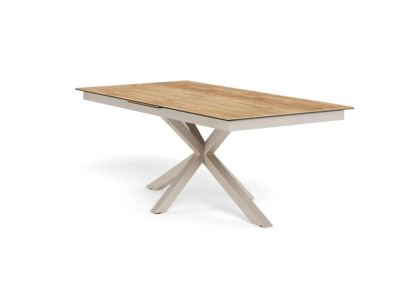 Eettafel Luno Keramiek Eiken Grijs 200-240cm - Giga Living