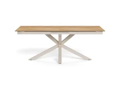Eettafel Luno Keramiek Eiken Grijs 200-240cm - Giga Living