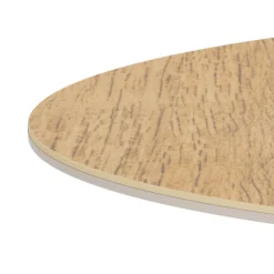 Eettafel Luno Keramiek Eiken Grijs Ø119cm - Giga Living
