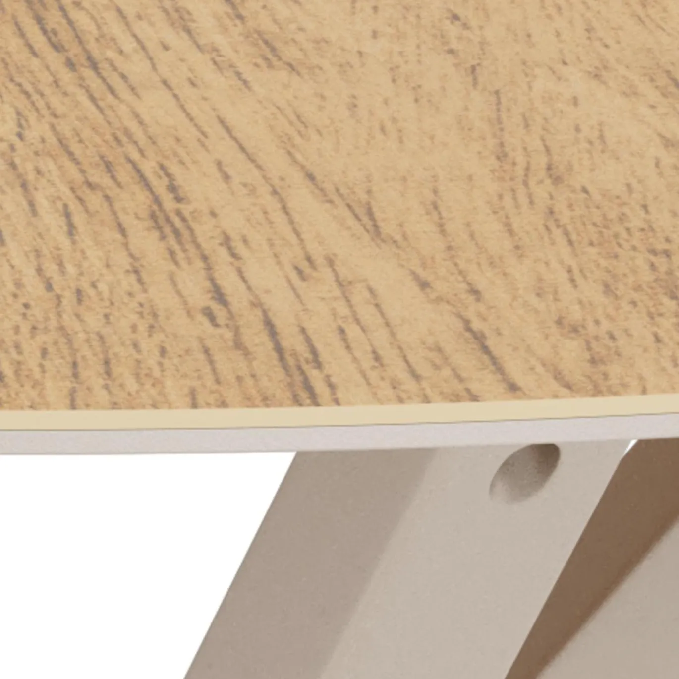 Eettafel Luno Keramiek Eiken Grijs Ø119cm - Giga Living