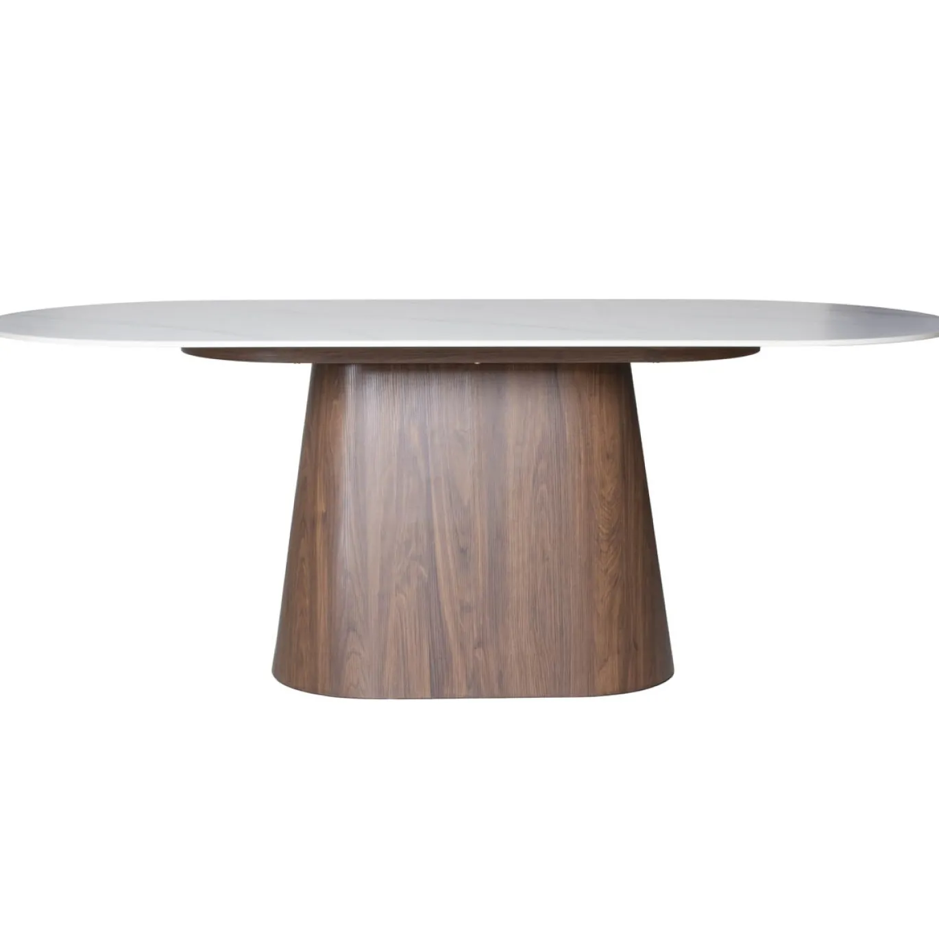 Eettafel Madia Walnoot Marmer 200cm Ovaal - Giga Meubel