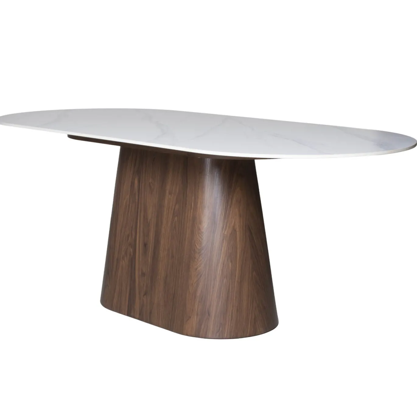 Eettafel Madia Walnoot Marmer 200cm Ovaal - Giga Meubel