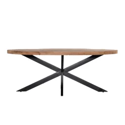 Eettafel Mansour Ovaal Mangohout 160cm - Giga Meubel