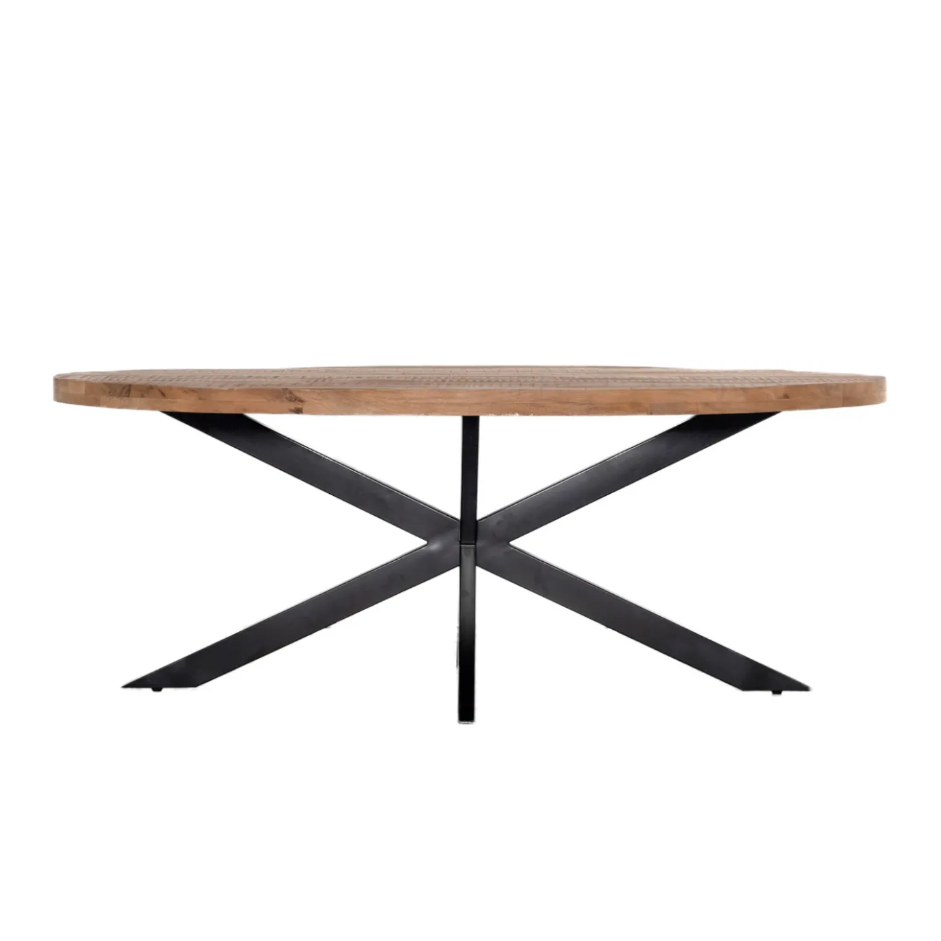 Eettafel Mansour Ovaal Mangohout 160cm - Giga Meubel