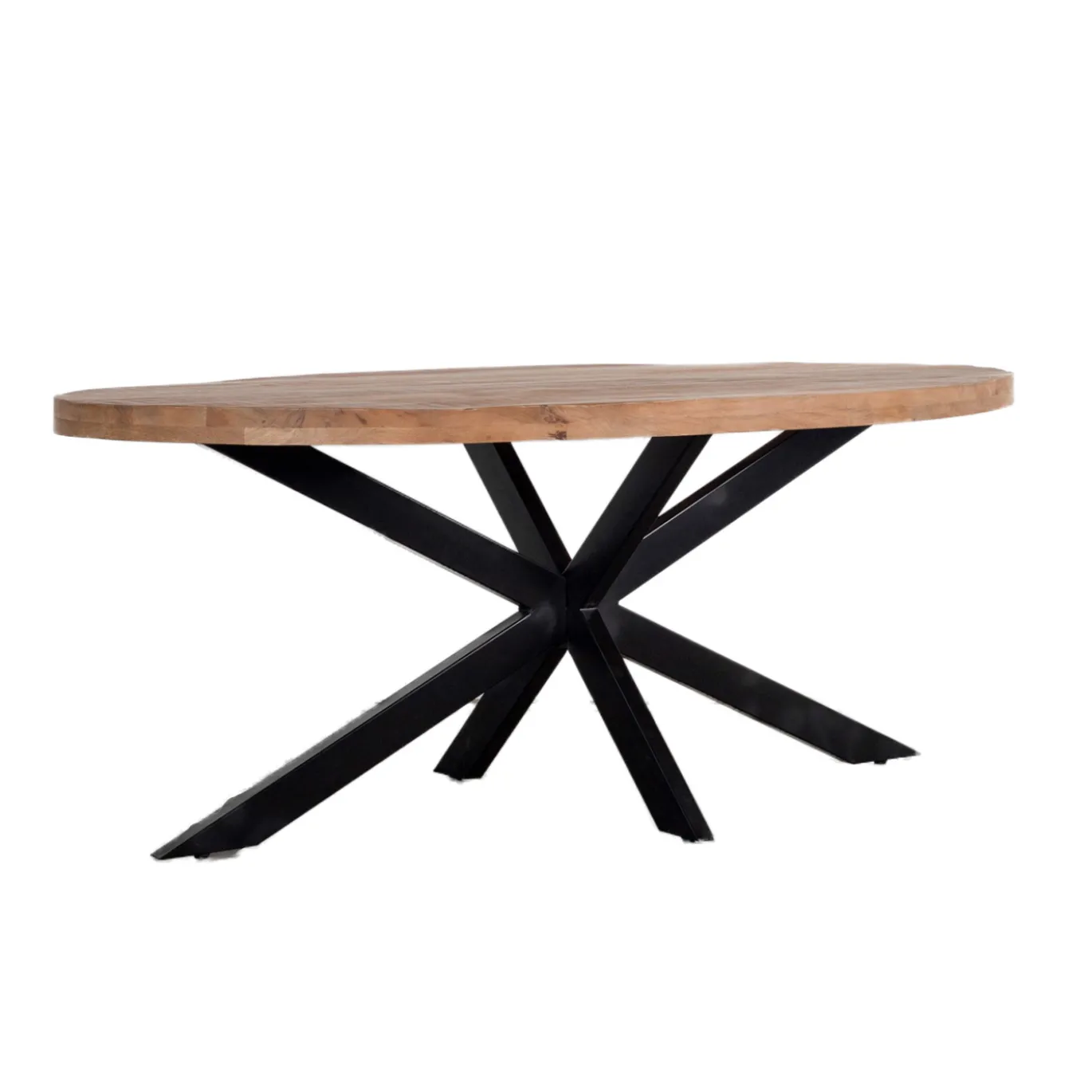 Eettafel Mansour Ovaal Mangohout 160cm - Giga Meubel