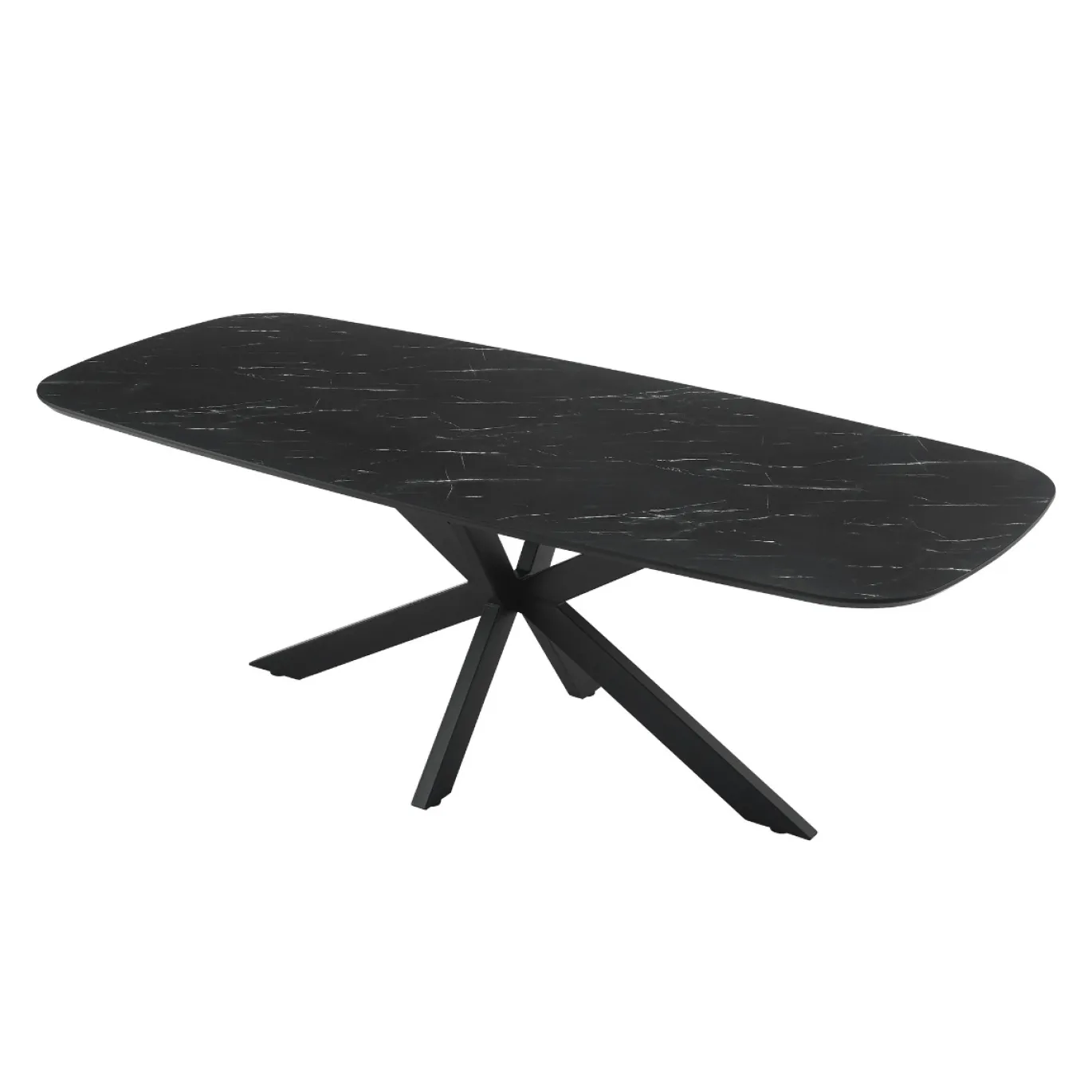 Eettafel Marco Deens Ovaal Marmerlook 220cm - Giga Meubel